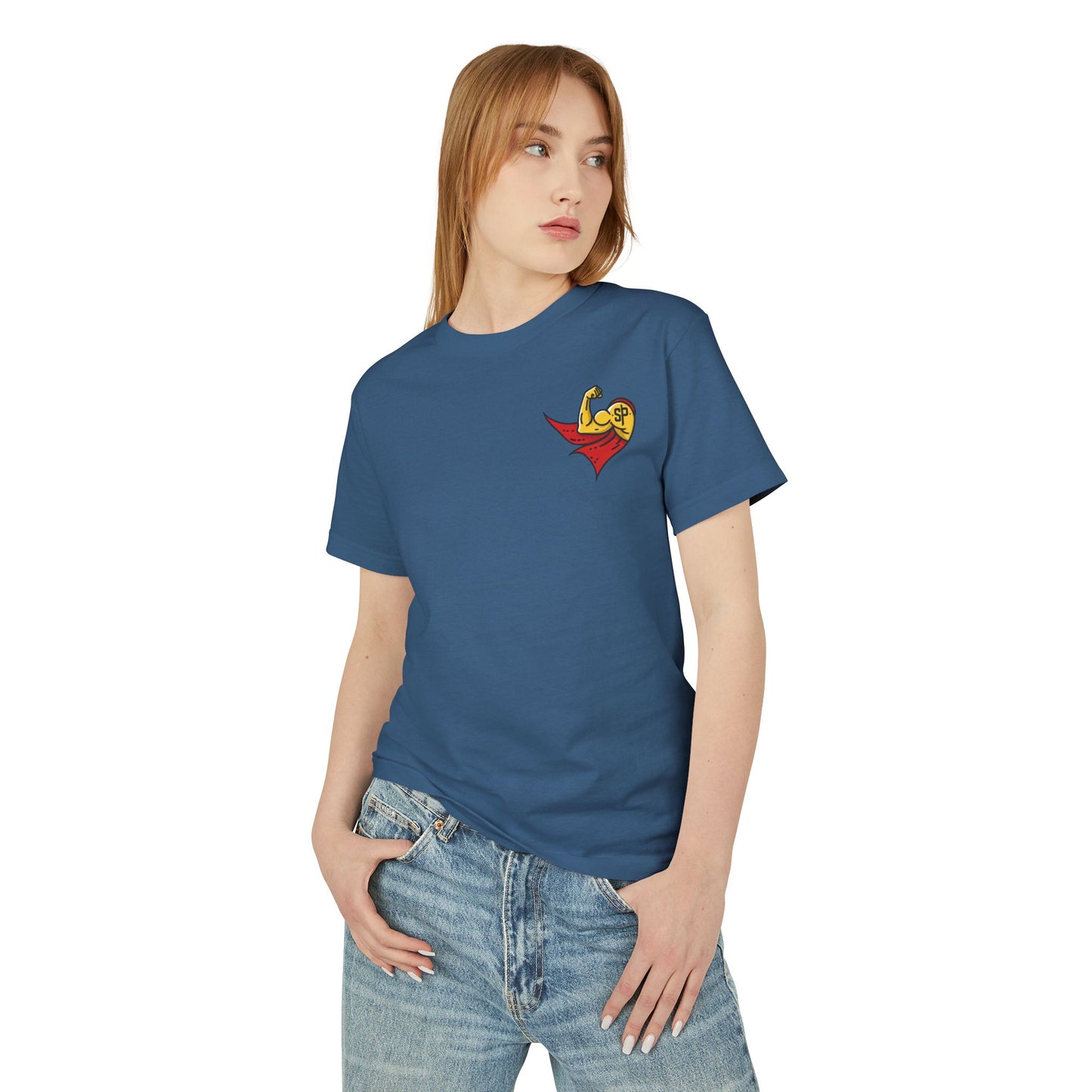 Camiseta unisex de algodón grueso teñido