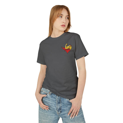 Camiseta unisex de algodón grueso teñido