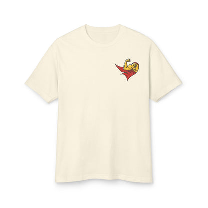 Camiseta unisex de algodón grueso teñido